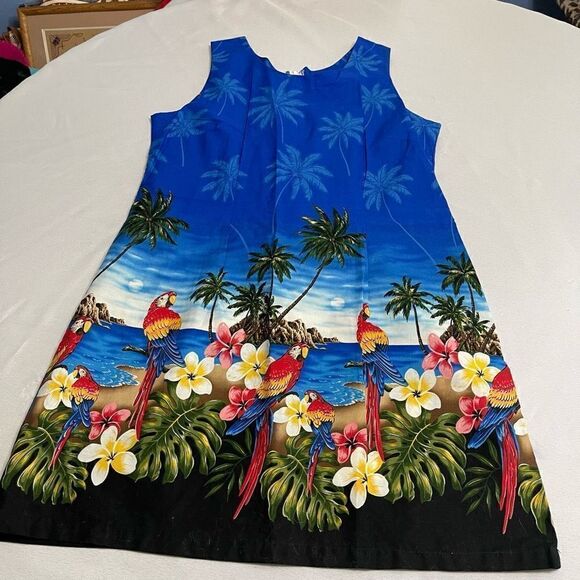 Pacific Legend Parrot Hawaii Hawaiian Dress Plus Size 2XL - Picture 6 of 9